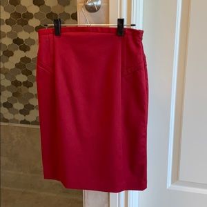 Dark Red Express pencil skirt